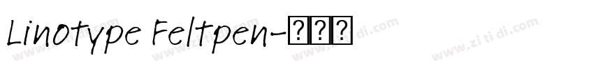 Linotype Feltpen字体转换 Linotype Feltpen字体转换